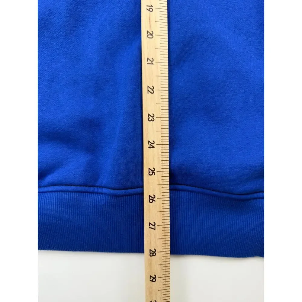 TRUE RELIGION MEN'S CONTRAST W/ BUDHA BACK DESIGN ZIP HOODIE BLUE SZ L NWT